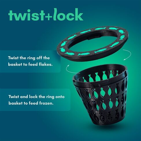 Modular Fish Feeding System - Feeding Ring & Removable Frozen Food Basket in Kuwait