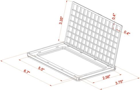 Innovative Marine Flip Feed Hinged Feeding Lid - Use with Mesh Screen Aquarium Lids Only in Kuwait