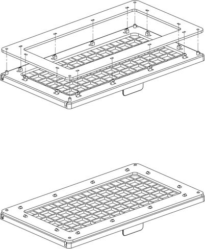 Innovative Marine Flip Feed Hinged Feeding Lid - Use with Mesh Screen Aquarium Lids Only in Kuwait