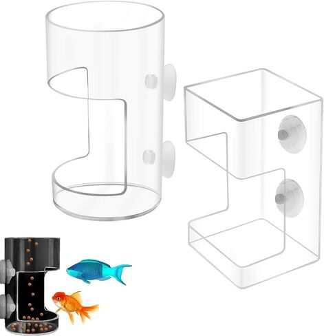 2 Pack Fish Tank Feeding Tray with Suction Cup, Vacation Fish Feeder in Kuwait