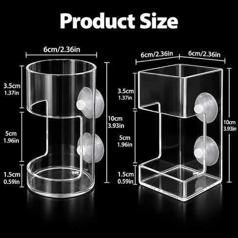 2 Pack Fish Tank Feeding Tray with Suction Cup, Vacation Fish Feeder in Kuwait