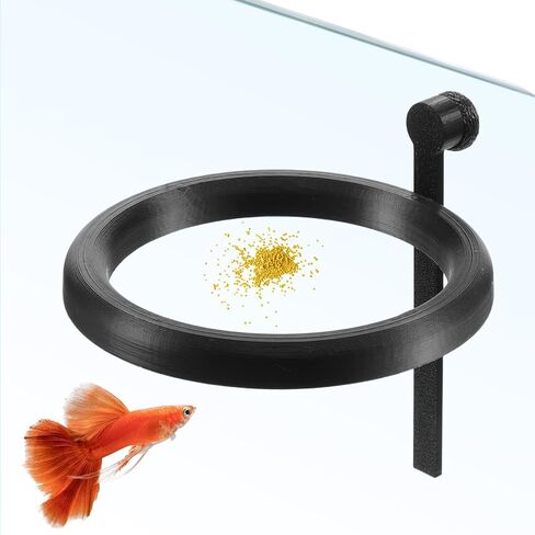 Magnetic Fish Feeding Ring Aquarium Floating Feeder Holder Corral in Kuwait