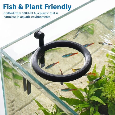 Magnetic Fish Feeding Ring Aquarium Floating Feeder Holder Corral in Kuwait