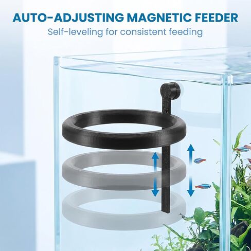 Magnetic Fish Feeding Ring Aquarium Floating Feeder Holder Corral in Kuwait