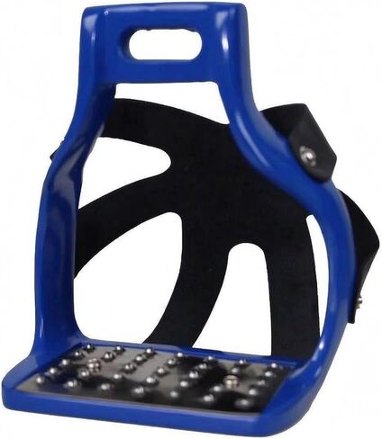 Menolana Net Equestrian s Riding s Horse s with Wide Flat Base and Rectangular Top Opening for Secure Foot Placement Schooling Trail Riding, Blue in Kuwait
