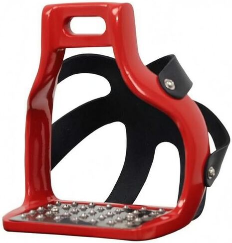 Menolana Net Equestrian s Riding s Horse s with Wide Flat Base and Rectangular Top Opening for Secure Foot Placement Schooling Trail Riding, Red in Kuwait
