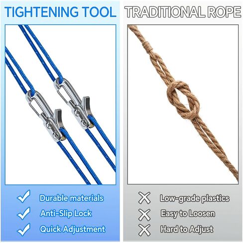 Rope Rollers 12 Pack with Paracord Tensioner Locking Buckle, Cord and Rope Tightening and Cinching Tool, Heavy-Duty Tie Down for Camping Tarps Guy Lines Boating Outdoor,4 Reflective Cord in Kuwait