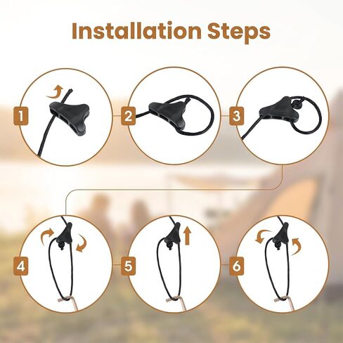 20 Pack Rope Tensioner Ultralight Guyline Tensioners Adjuster in Saudi Arabia