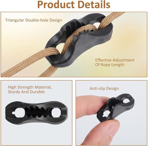 20 Pack Rope Tensioner Ultralight Guyline Tensioners Adjuster in Saudi Arabia