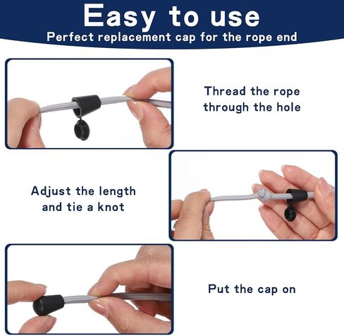 50 Pack Paracord End Caps, Rope Fasteners Replacement in Kuwait
