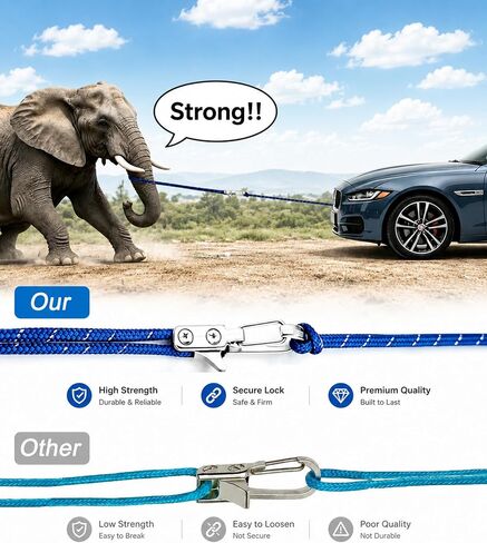 6 Pack Rope Tensioner with Reflective Cord & Storage Bag in Kuwait
