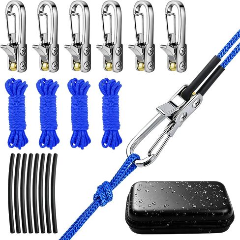 6 Pack Rope Tensioner, Rope Adjuster Tool with 4Pcs 10Ft Cord & Case in Kuwait
