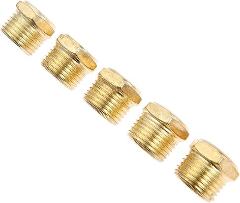 Mtsooning Brass Pneumatic Muffler, 1/4" Sintered Bronze Silencer, 5PCS Thread Air Exhaust Muffler Fitting Noise Filter Reducer Connector in Kuwait