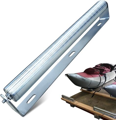 Heavy Duty 21″ Galvanized Steel Roller Set- 1.9″ Diameter Conveyor Roller and Bracket for DIY Roller Stands & Conveyors, 250lb Load Capacity, Spring-Loaded Design & Convenient Removability in Kuwait