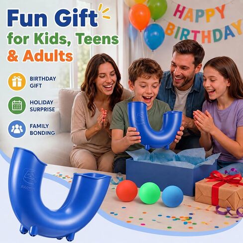 Skill Game Toy with 3 Balls U-Shaped Loop Juggling Tube for Kid in Kuwait