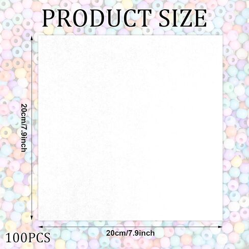 XIHIRCD 100pcs Ironing Sheets for Fuse Beads (White) in Kuwait