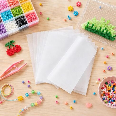 XIHIRCD 100pcs Ironing Sheets for Fuse Beads (White) in Kuwait