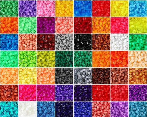 Libima 56000 Pcs 56 Colors Fuse Iron Beads Bulk for Kids Craft, 5mm in Kuwait