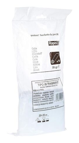 Rapid Multipurpose Transparent and Oval Hot Glue Sticks for Heat Sensitive Objects, Length: 100 mm, 500 g, 59006007 in Kuwait
