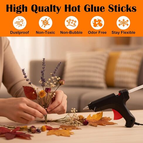 200 Pack Mini Hot Glue Sticks, Clear Hot Glue Sticks, 4 Inch and 8 mm Diameter High Viscosity All-Purpose Glue Stick for DIY Art, Craft General Repairs, Festival Home Decoration in Kuwait