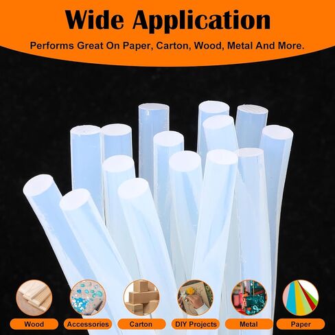 200 Pack Mini Hot Glue Sticks, Clear Hot Glue Sticks, 4 Inch and 8 mm Diameter High Viscosity All-Purpose Glue Stick for DIY Art, Craft General Repairs, Festival Home Decoration in Kuwait