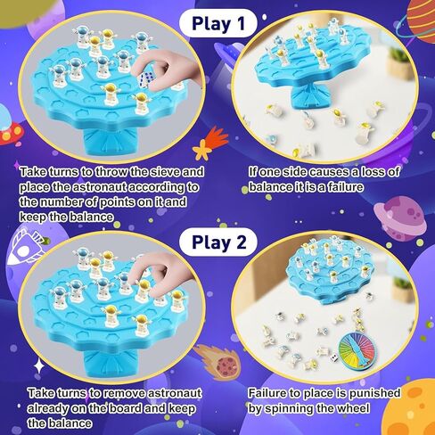 rytopt Astronaut Balance Game, 2-Player Balance Tree Board Game, Interactive Family Balance Tree Tabletop Game for Adult, Board Games, Family Games, Family Game Night in Kuwait
