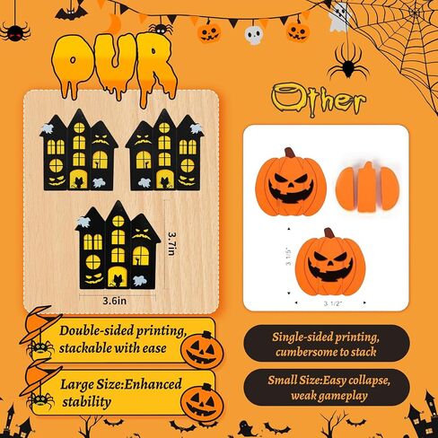 Halloween Wooden Blocks Stacking Games, Tumbling Tower and Balance Game in Kuwait