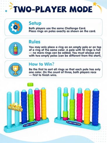 Rainbow Ring Stack – Fast-Paced Color Sorting Puzzle Game in Kuwait