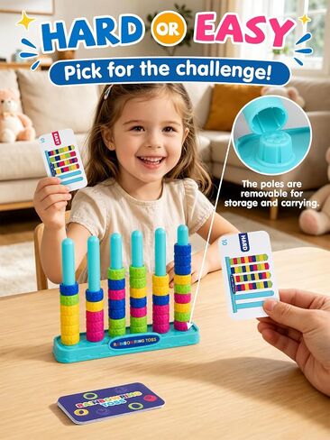 Rainbow Ring Stack – Fast-Paced Color Sorting Puzzle Game in Kuwait
