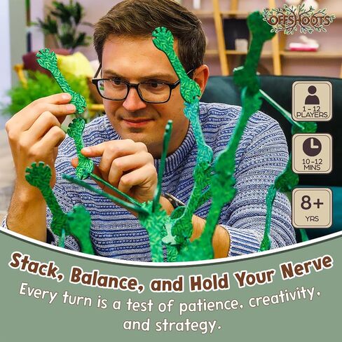 Offshoots - A Creative Game of Balance: Strategic Balancing Game for Kids Ages 8+, Fun Family Stacking Games for Adults & Teens, Kids Games for Parties, Campings & Family Night, 1-12 Players in Kuwait