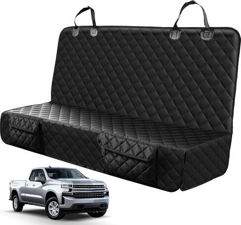 PETICON Dog Car Seat Cover for Back Seat, Rear Bench Seat Cover for Trucks in Kuwait