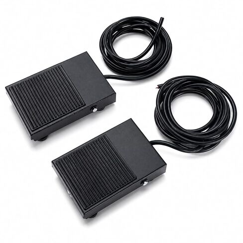 2 Pack Foot Switch, 10A 250VAC Nonslip Momentary Foot Pedal Switch SPDT NO NC with 6ft Cable in Kuwait