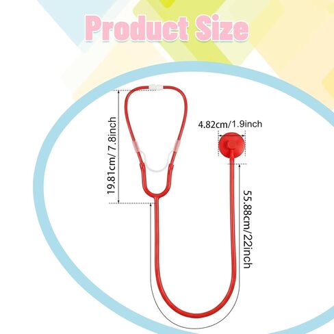 32 Pcs Kids Stethoscope Bulk Real Nurse Costume Accessories Multicolor Disposable Stethoscope for Kids School Career Day Working Nursing Doctor Pretend Party in Kuwait