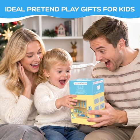 Dentist Play Set for Kids 3-5 - Doctor Kit Pretend Play Toys Gifts in Kuwait