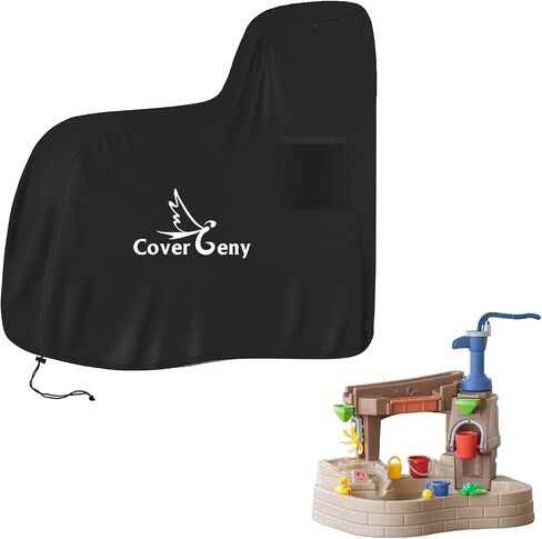 Kids Water Table Cover Fit Step2 Tropical Rainforest Water Table, Step2 Rain Showers Splash Pond/Unicorns Toddler Water Table, Little Tikes Kids Waterfall Island Water Table, Cover only (41"x25"x33") in Saudi Arabia