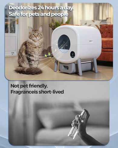 6 PCS Litter Box Deodorizer Compatible with Cumrige Self Cleaning Litter Box, Litter Box Odor Eliminator Compatible with Fumoi Automatic Cat Litter Box,Cat Litter Odor Control Remover, Camellia Scent in Saudi Arabia