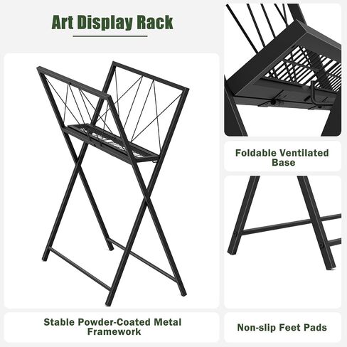 Foldable Art Print Rack, Portable Art Storage Rack for Canvas and Artwork in Kuwait