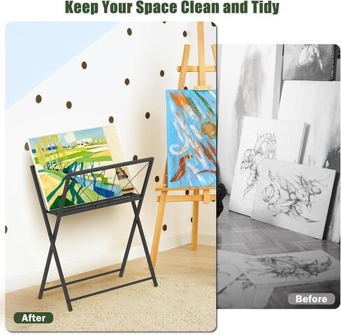 Foldable Art Print Rack, Portable Art Storage Rack for Canvas and Artwork in Kuwait