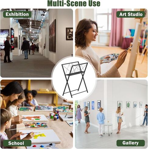 Foldable Art Print Rack, Portable Art Storage Rack for Canvas and Artwork in Kuwait