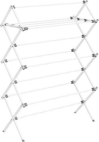 SONGMICS Foldable Clothes Drying Rack, 36.6 x 14.6 x 53.2 Inches in Kuwait