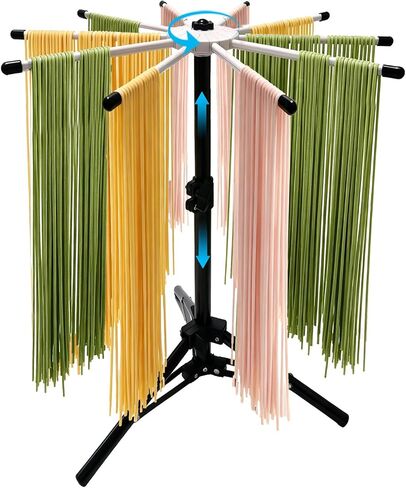Pasta Drying Rack, 360° Rotating Adjustable Tripod Stand in Kuwait