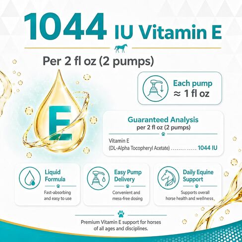 PRO E Equine Vitamin E Supplement, Liquid for Horses, 1 Gallon in Kuwait