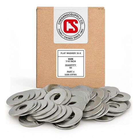 Stainless 7/16-14 Hex Nuts, 304 Stainless Steel, 50 Pieces (7/16-14 Hex Nuts) in Kuwait