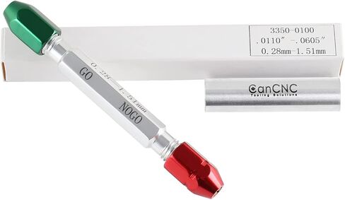 Accusize Industrial Tools 0.251'' - 0.500'' Go/No Go Double End Gage Handle, 3350-0102, 10 Units in Kuwait