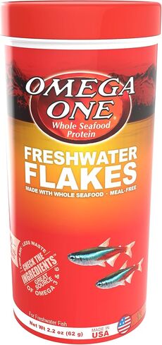 Omega One Freshwater Flakes, 2.2 oz in Kuwait