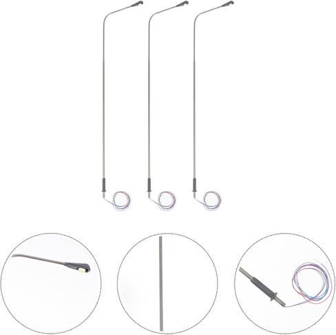 ibasenice 3-Pack Miniature Street Lights, 5.7 in LED Lamp Posts in Kuwait