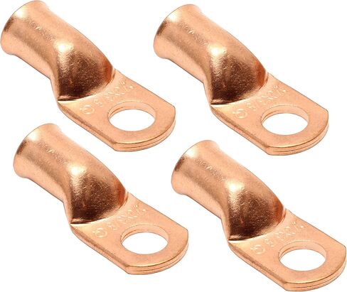 Fastronix Quality Copper Battery Terminal Lugs 4 Pack (5/16" 4 Gauge) in Kuwait