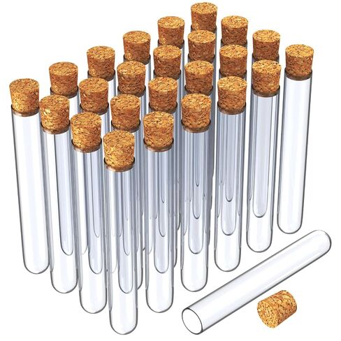 HNYYZL Bestsupplier 30 Pack Science Party Test Tubes 40 ml 25x140mm,Clear Plastic Test Tubes Gumball Candy Tubes, Bath Salt Vials Christmas Birthday Gifts in Kuwait