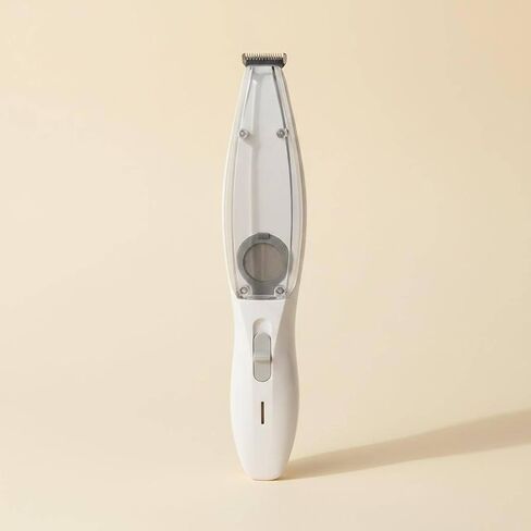 Hair Grooming Device for Pets Electric Trimmer Vacuum Low-Noise Stainless Steel Ceramic Suitable for Detailed Cat Grooming and Home Use, White in Kuwait