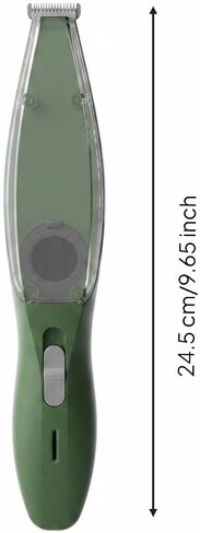 Hair Grooming Device for Pets Electric Trimmer Vacuum Low-Noise Stainless Steel Ceramic Suitable for Detailed Cat Grooming and Home Use, Green in Saudi Arabia